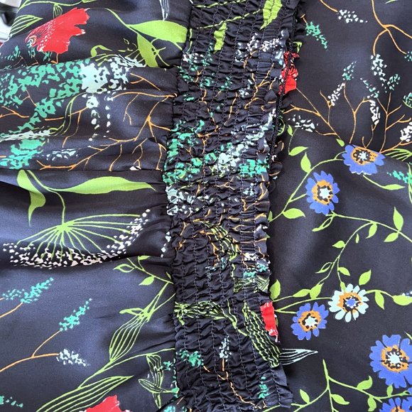 🎈HOST PICK🎈NEW! Aerie Satin Multibotanical Navy Pajama, PJ pants, Size S - Picture 10 of 13